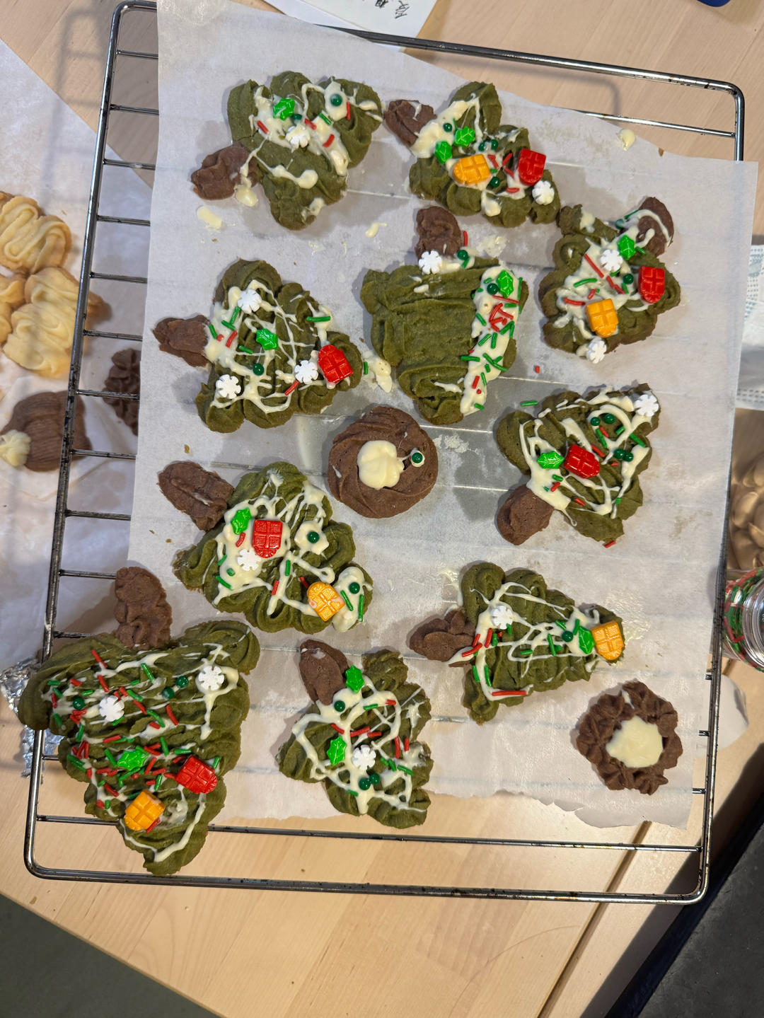 圣诞曲奇饼干礼盒🎁好挤不费手，一次学会5款！