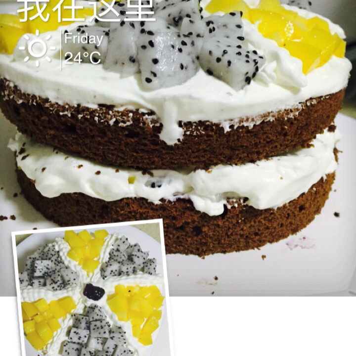 6寸可可戚风 黑森林