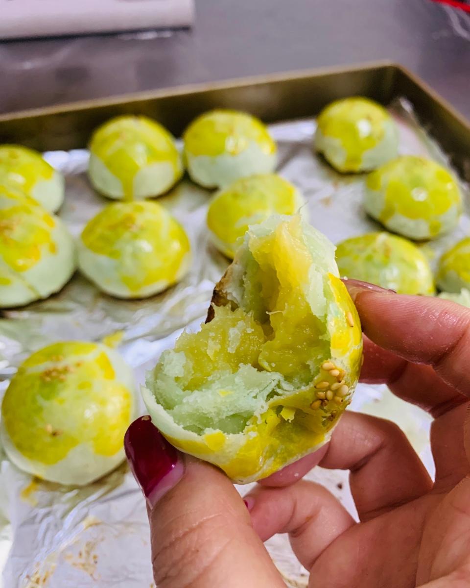 抹茶榴莲酥