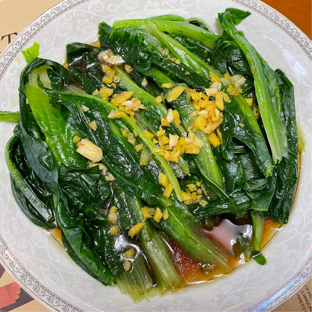 白灼油麦菜——晚间减肥餐
