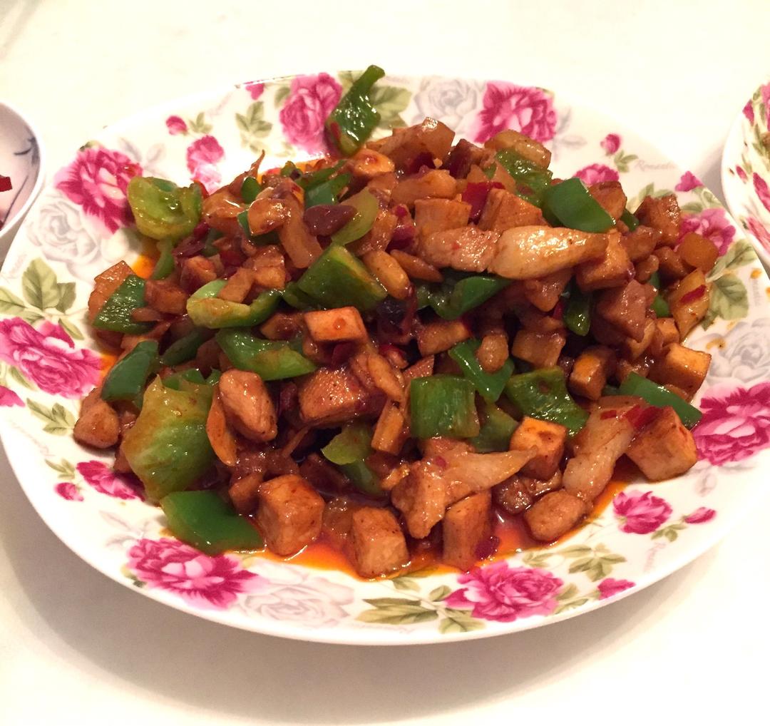 萝卜干炒五花肉豆干---饭遭殃