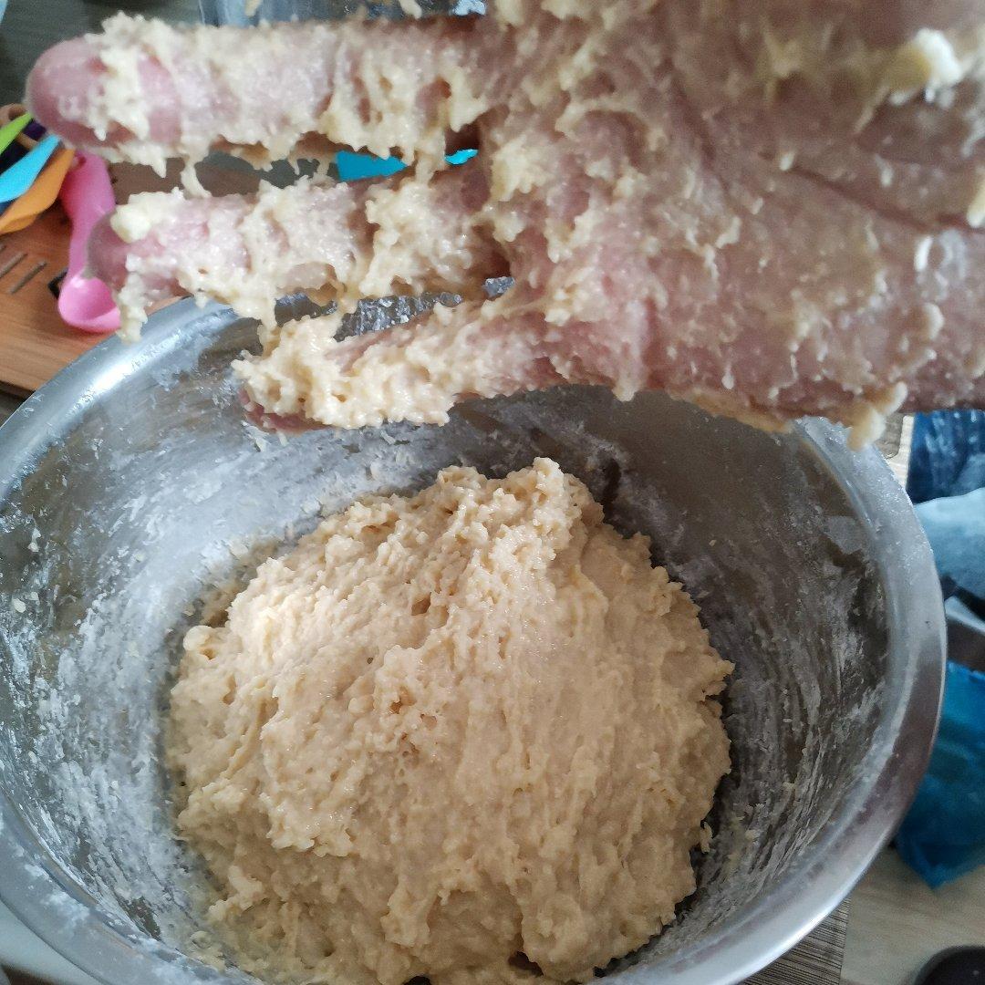 手揉面版拉丝排包(饺子粉+植物油也可以做出柔软拉丝滴面包哦)
