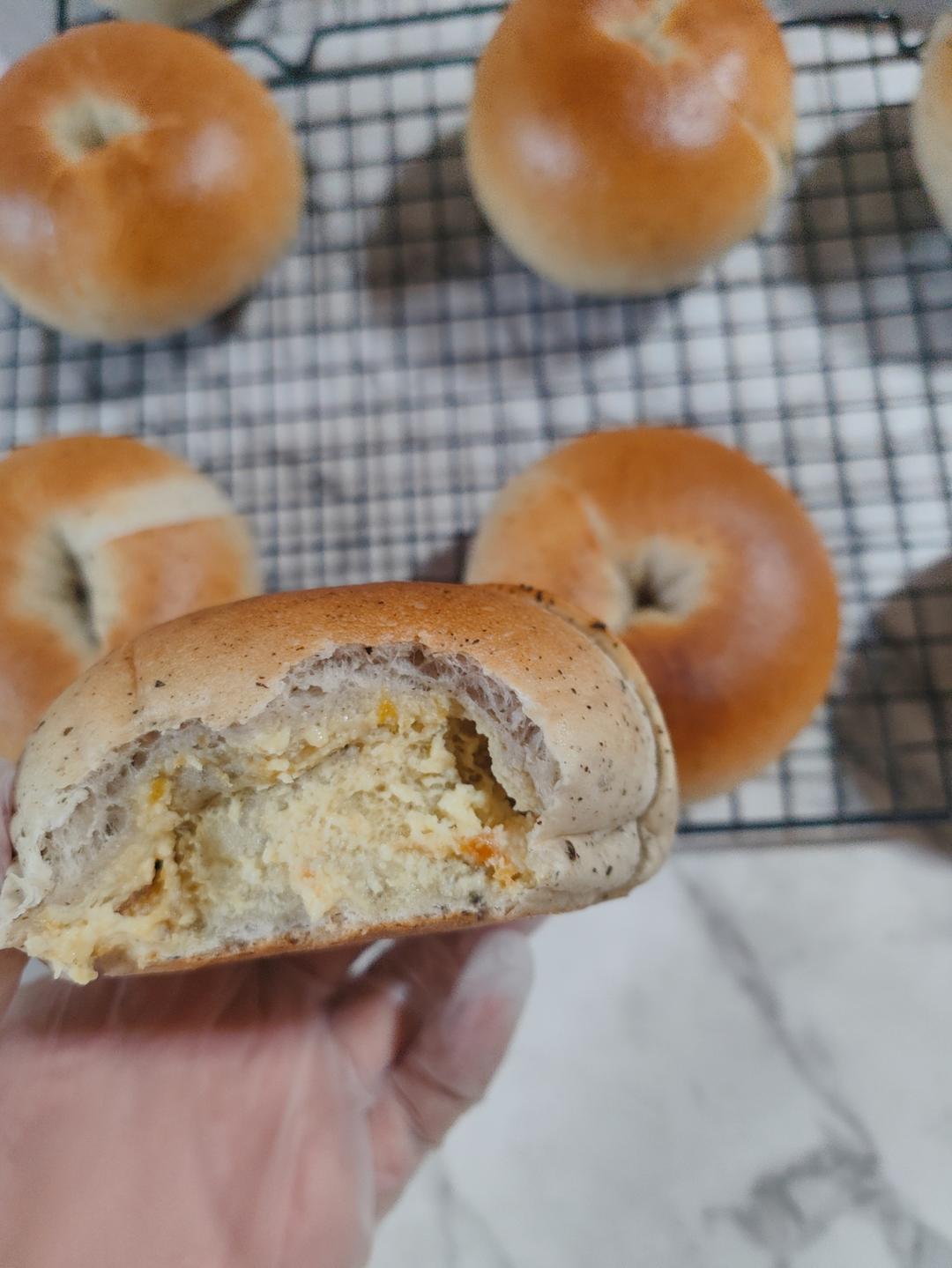 桃桃乌龙乳酪贝果🍑酸甜果酱🍵浓浓茶香