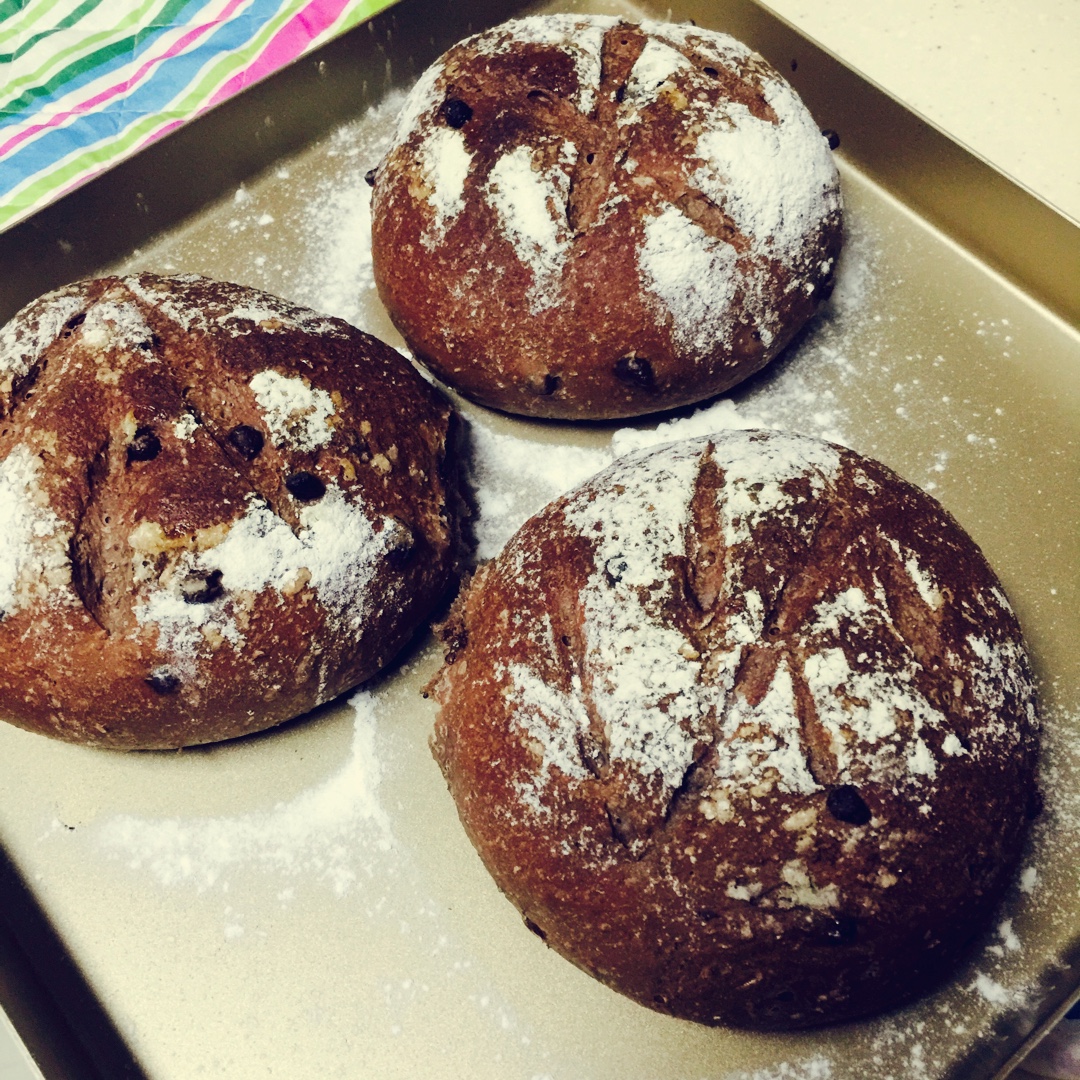 全麦巧克力豆软欧