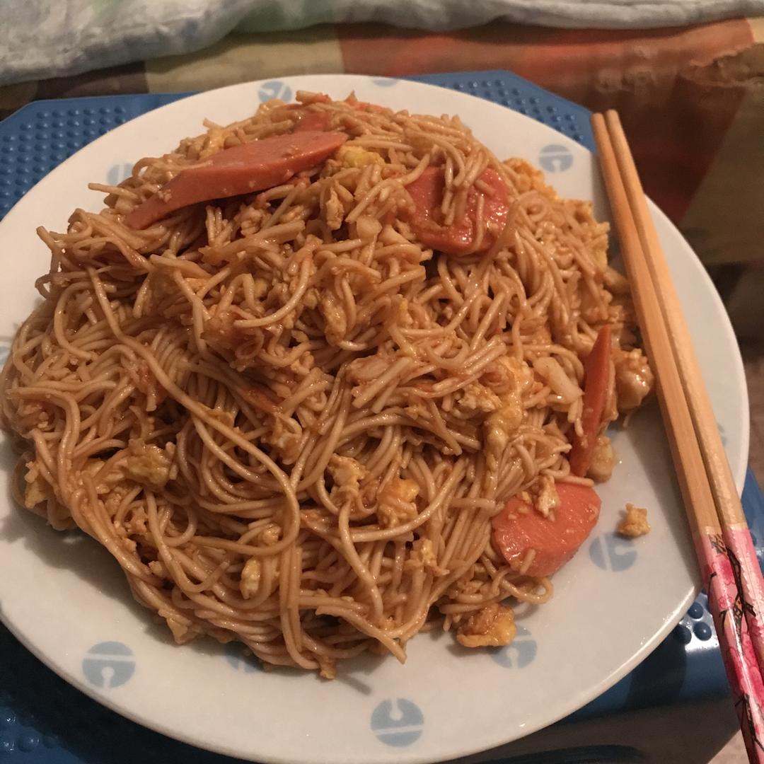 炒挂面