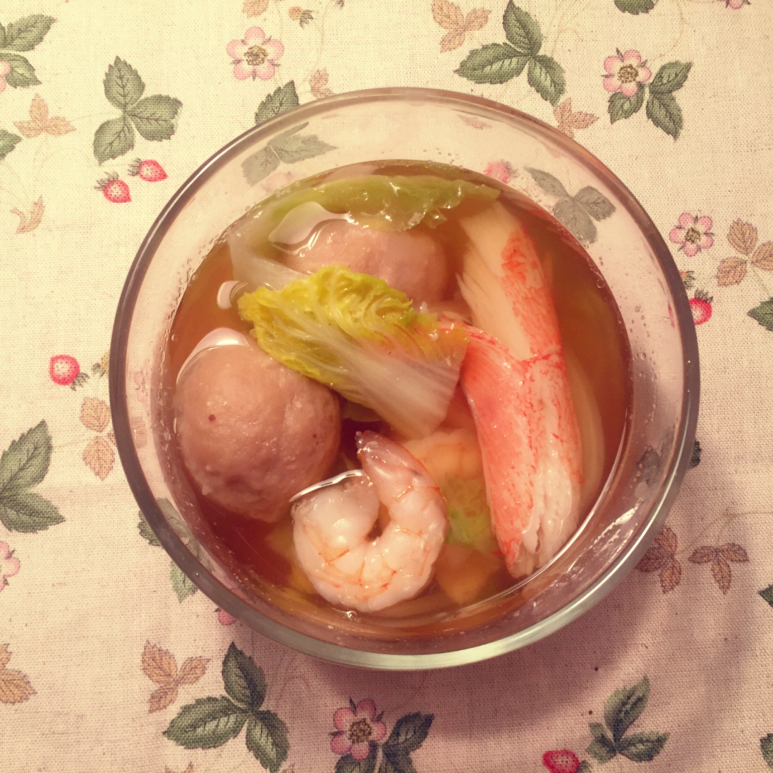 砂锅白菜鱼丸粉丝汤