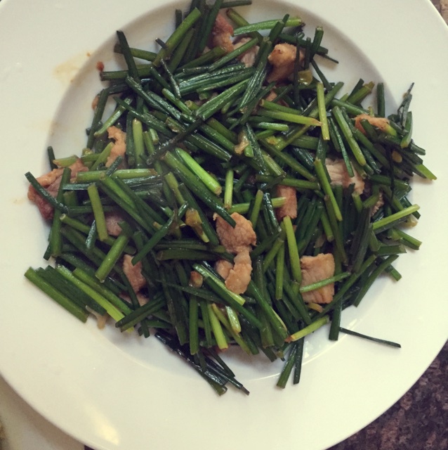 蒜苔炒肉