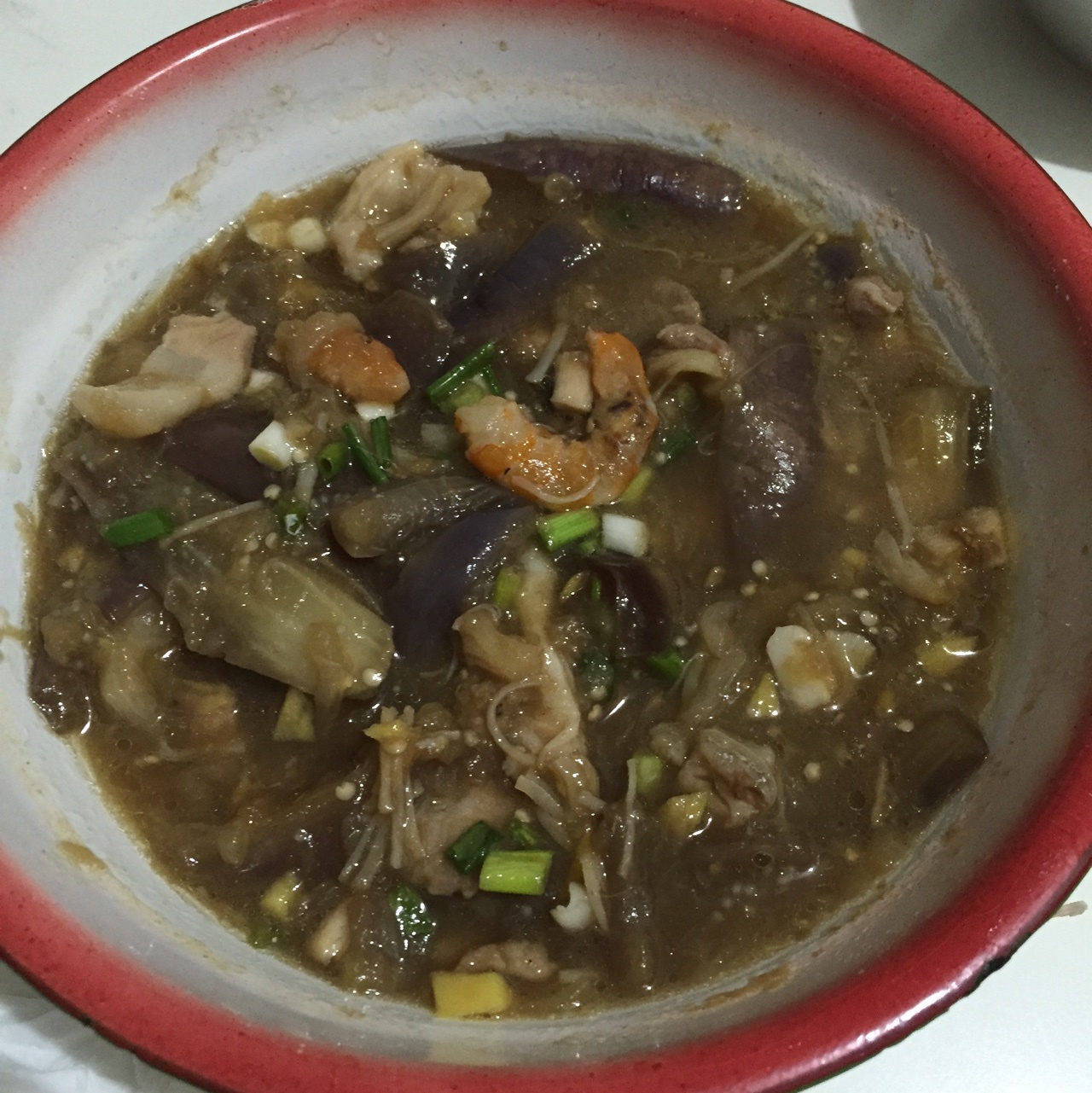 红烧肉沫茄子