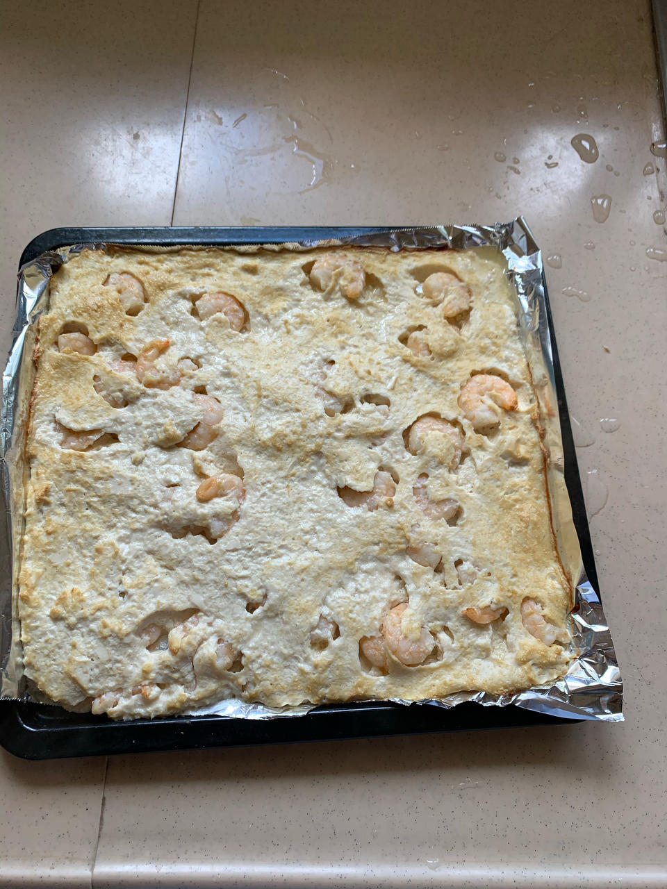 鲜虾豆腐饼【宝宝辅食】