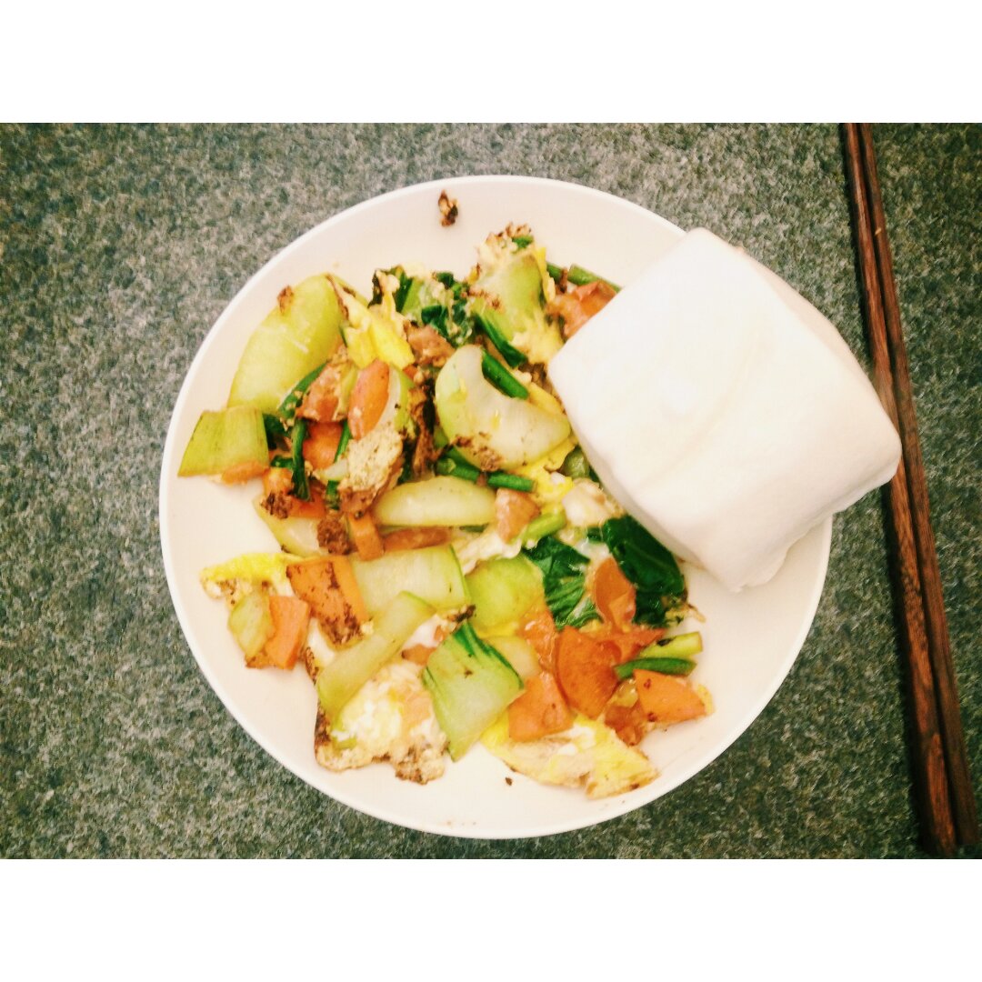 无油低脂蔬菜烘蛋