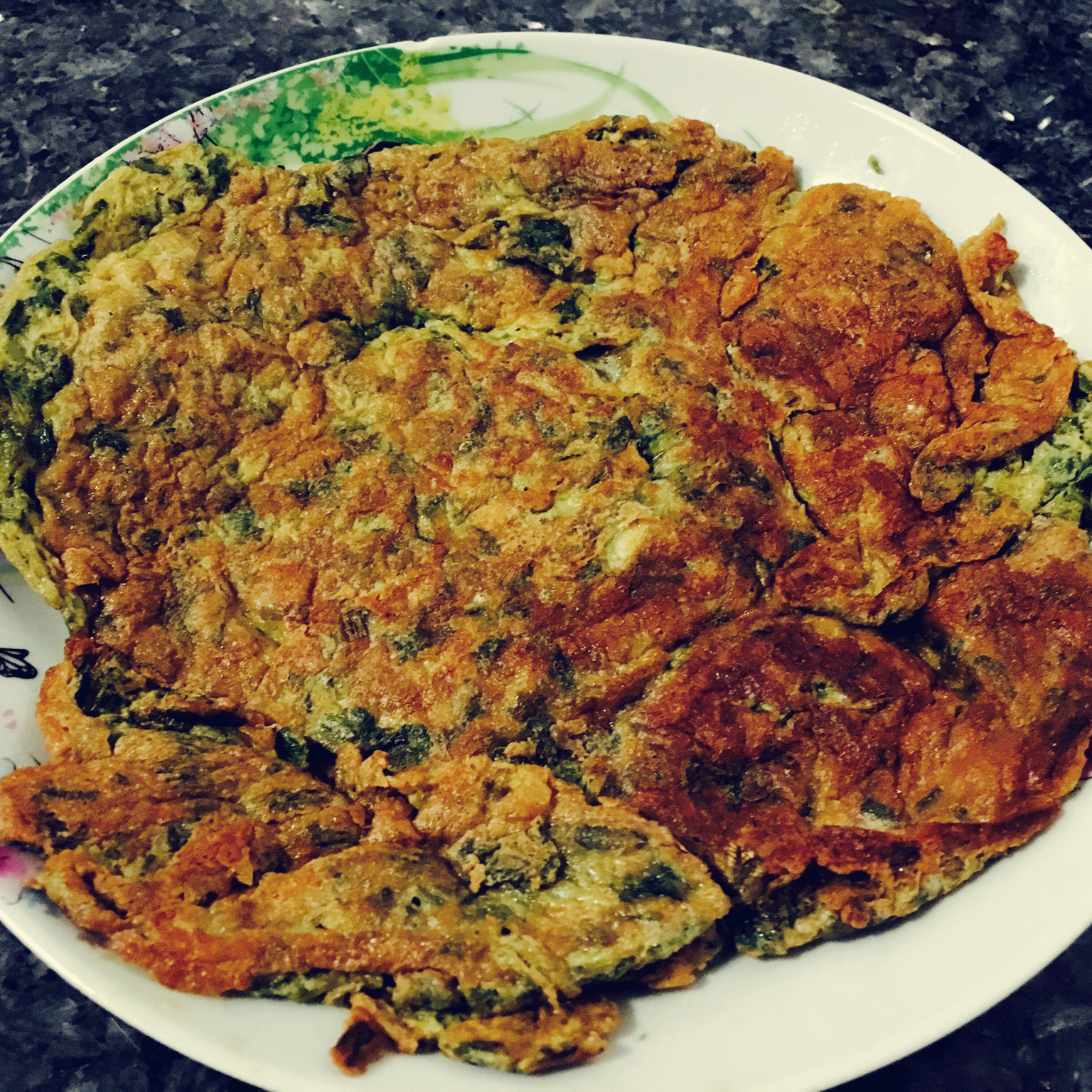 香椿鸡蛋煎饼