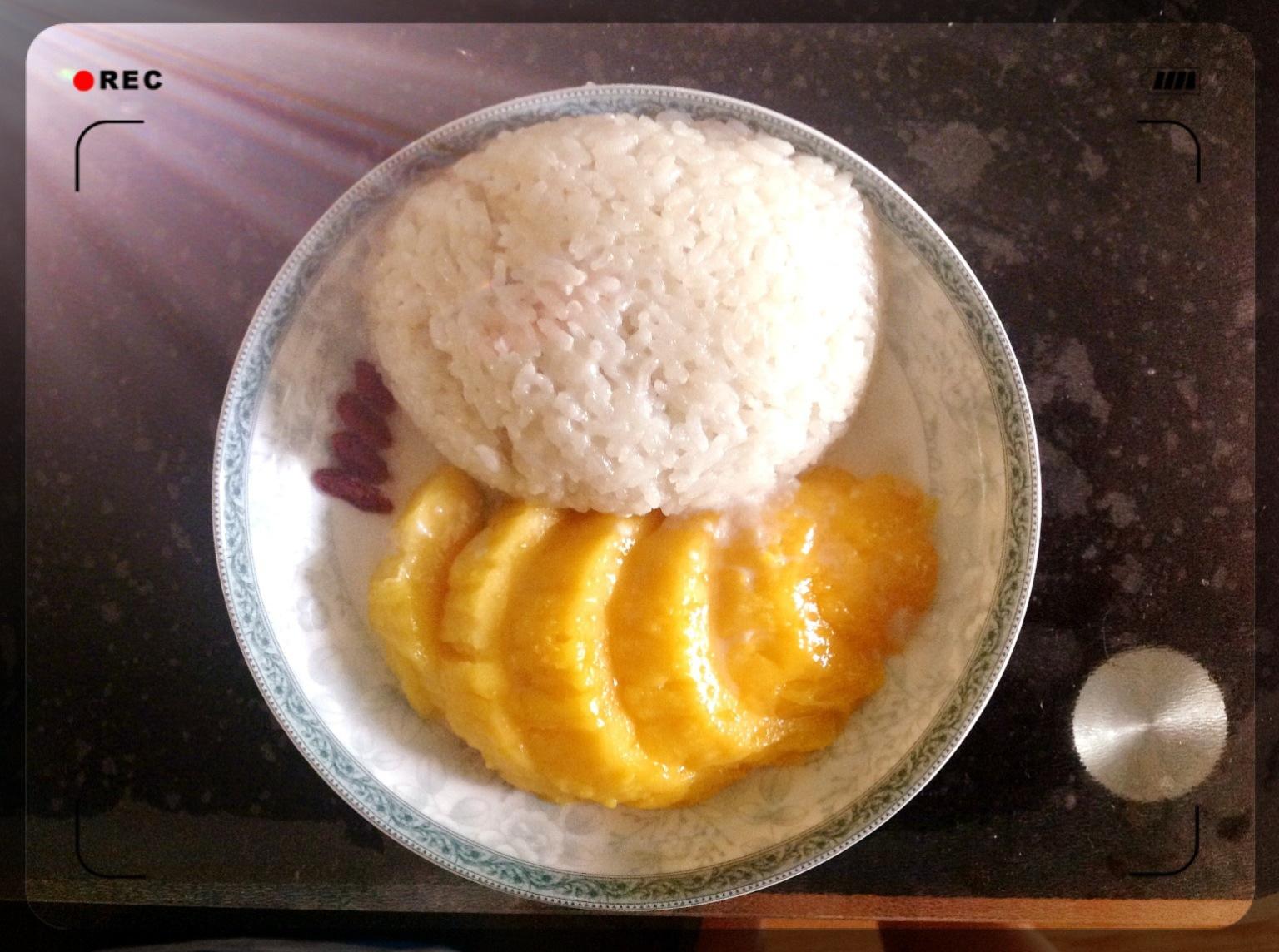芒果糯米饭的做法