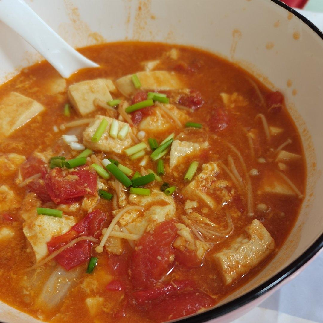 低卡高蛋白番茄豆腐汤