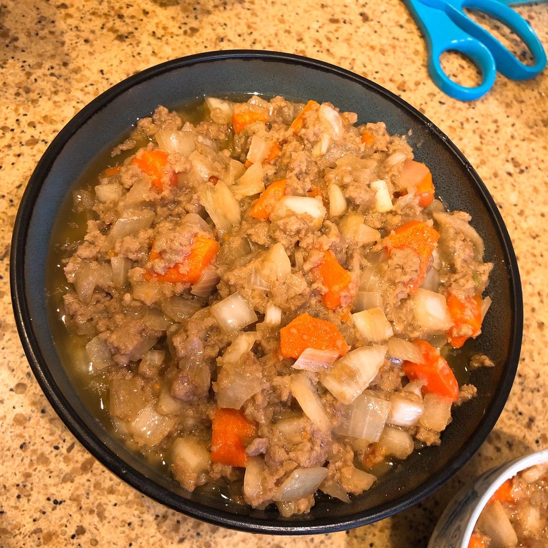 儿童菜谱-免治牛肉饭/牛肉末烩饭