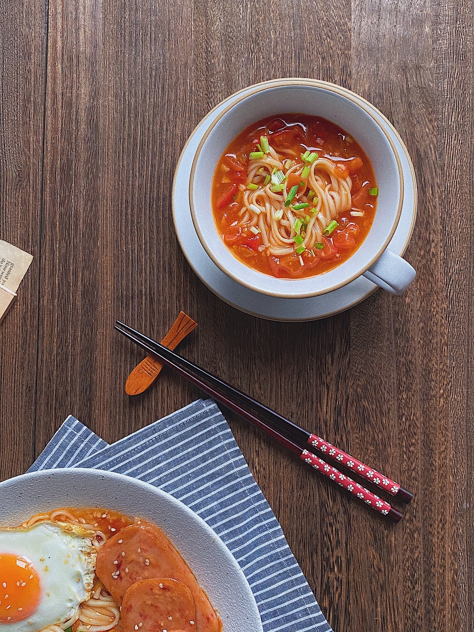 番茄浓汤捞面🔥绝绝子的中式早餐汤面✅的做法 步骤9