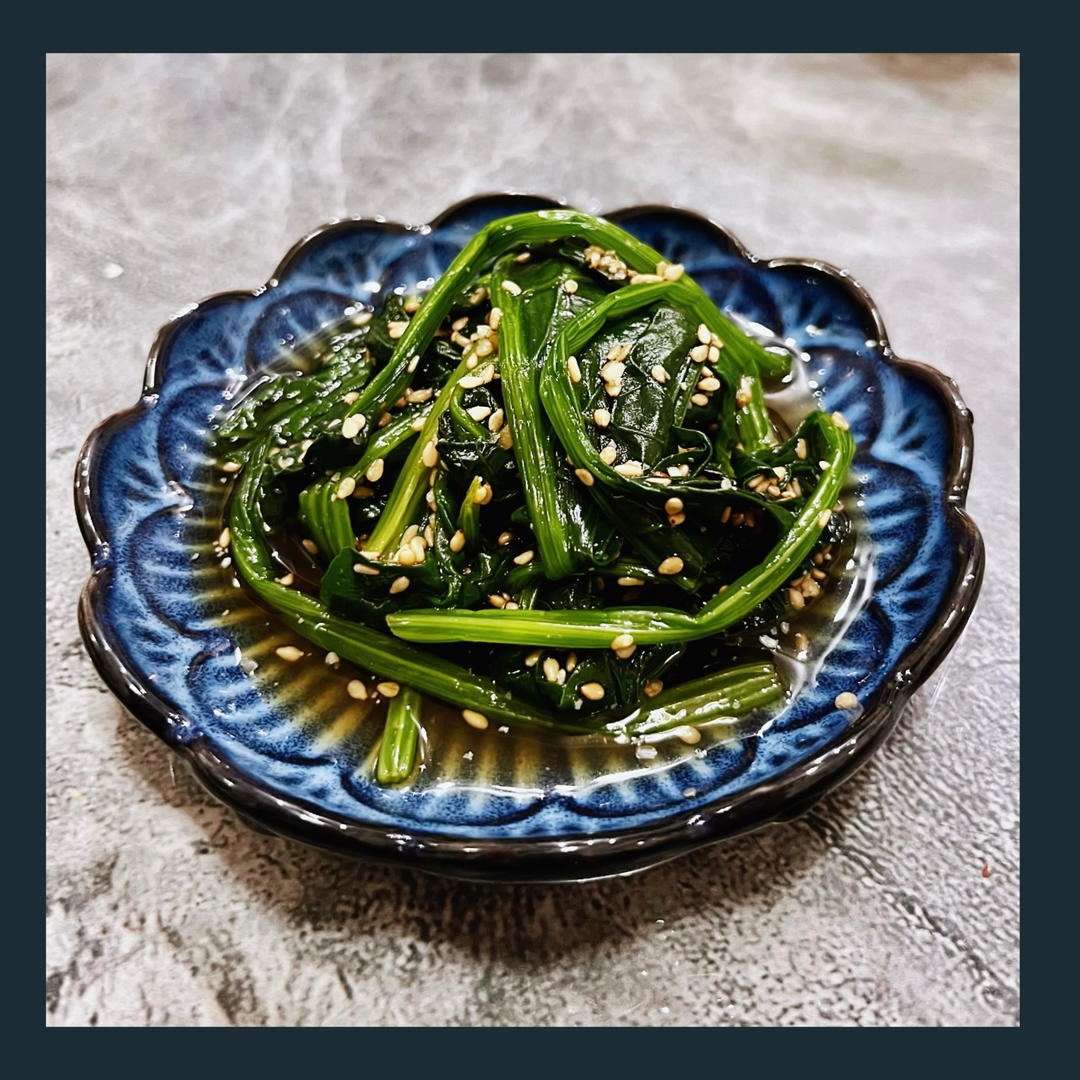 简单日式凉拌芝麻菠菜