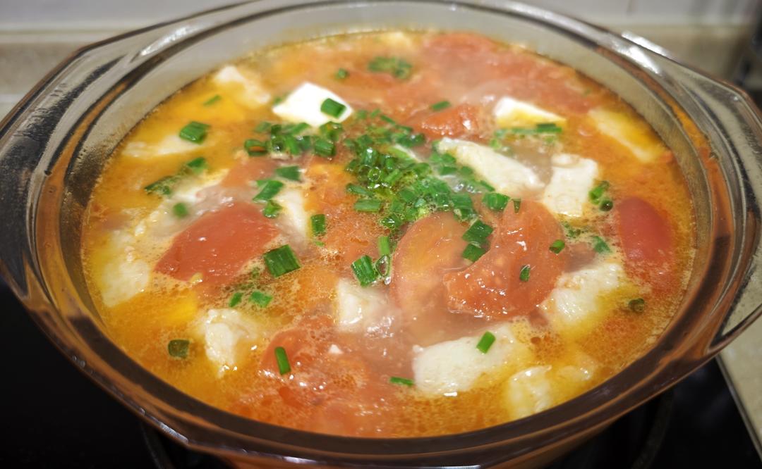 🍅番茄虾滑豆腐汤