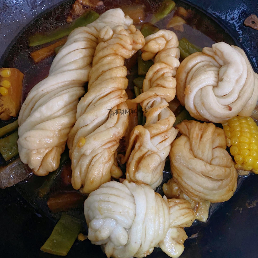 懒人饭豆角粘卷子一锅出