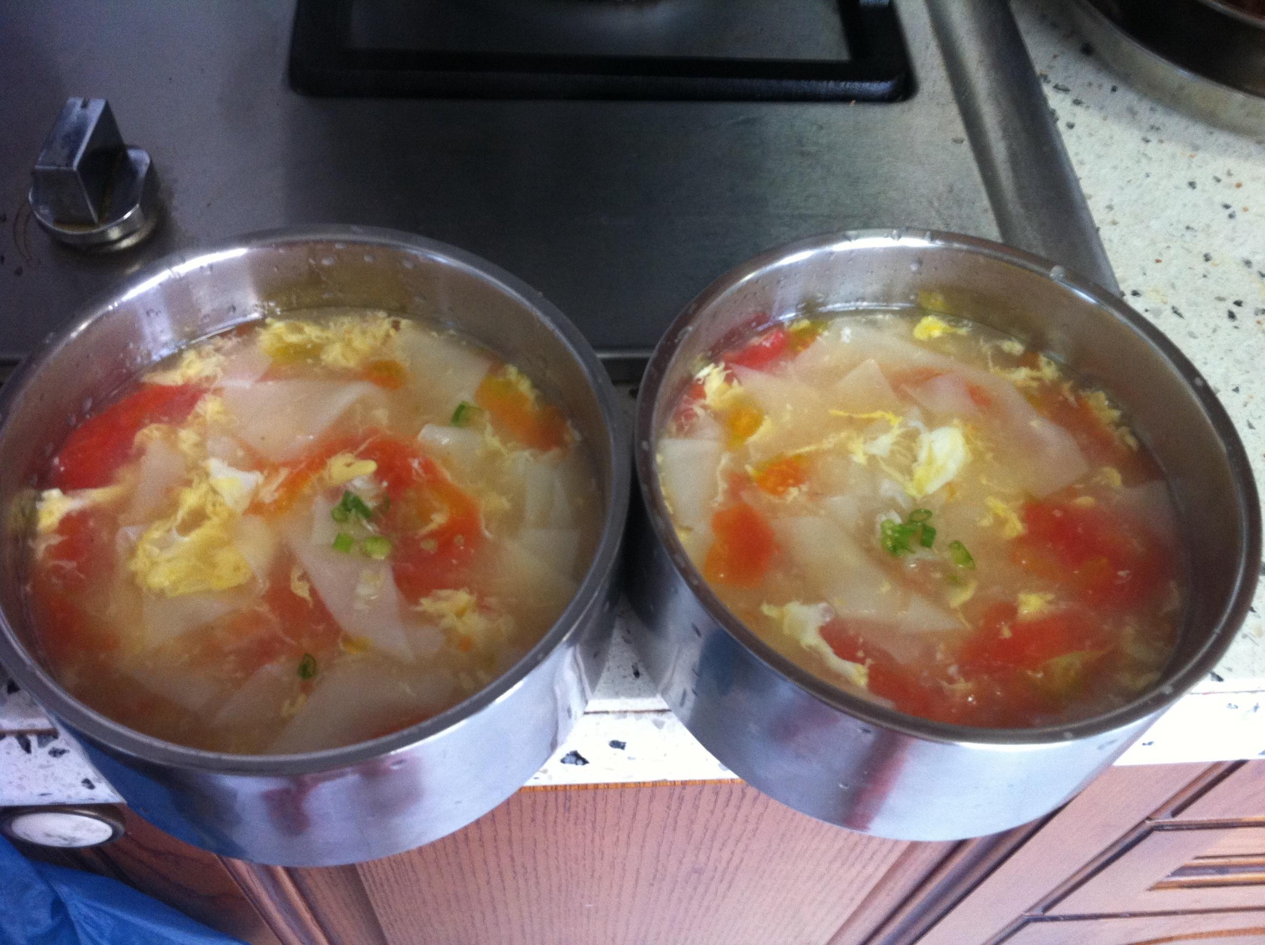 西红柿面片汤的做法