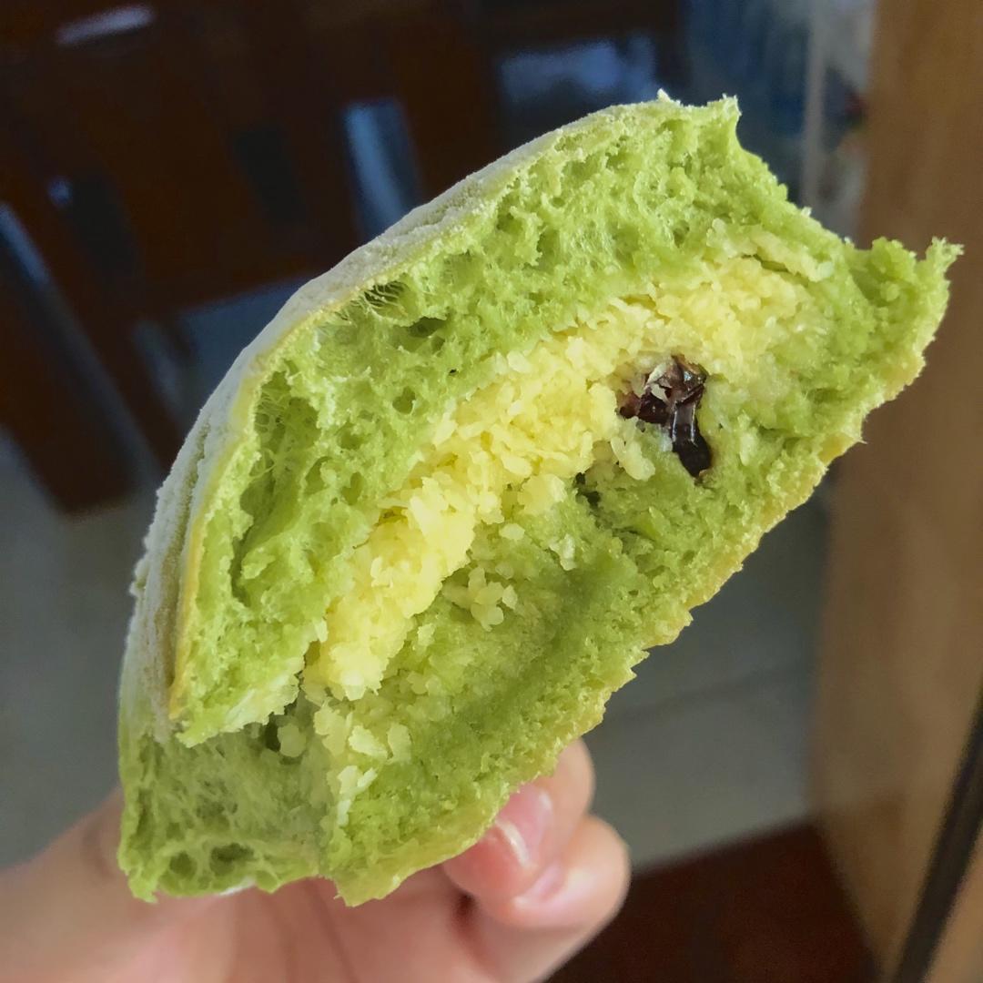 抹茶芋泥麻薯软欧包🍃夏日小清新