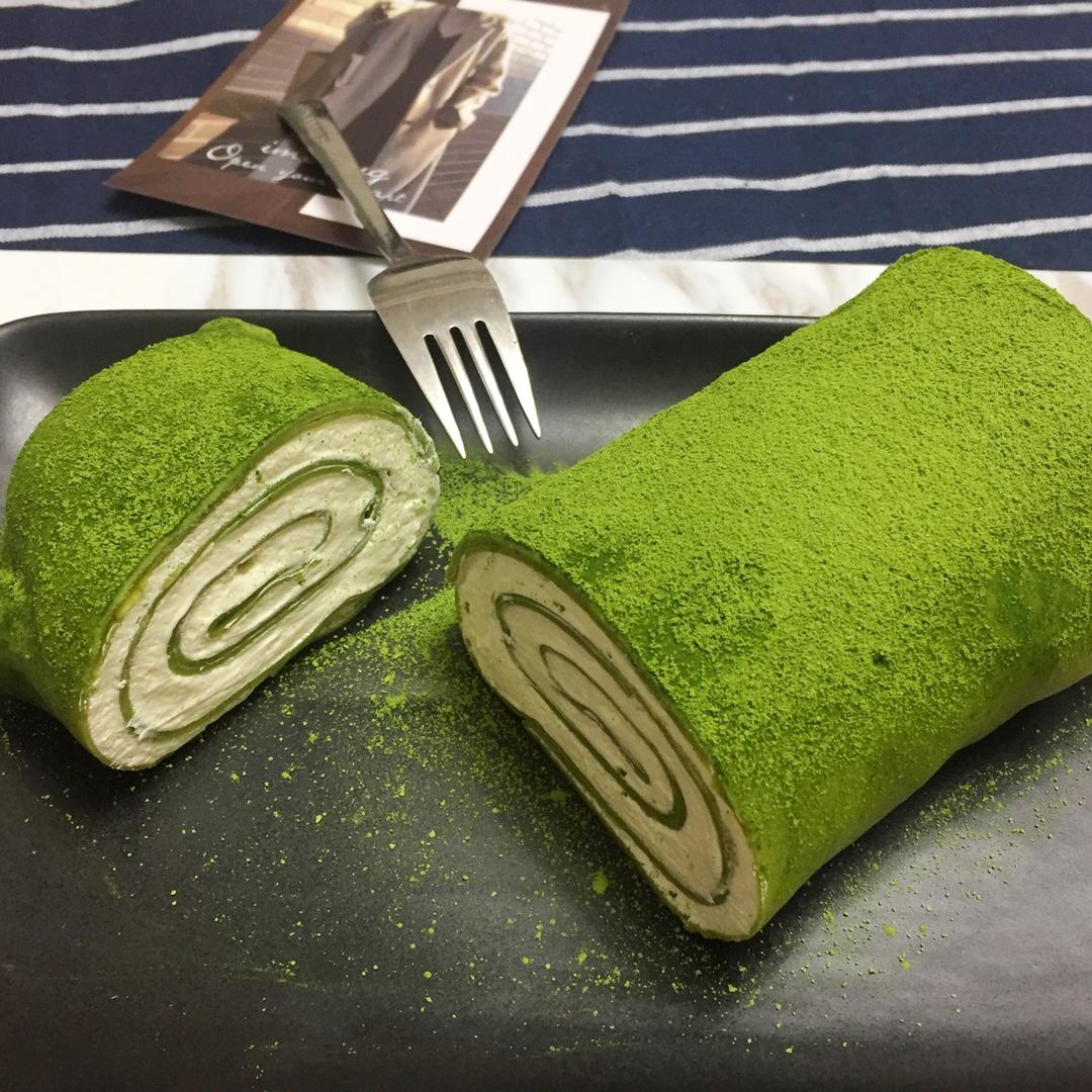网红食谱│抹茶毛巾卷
