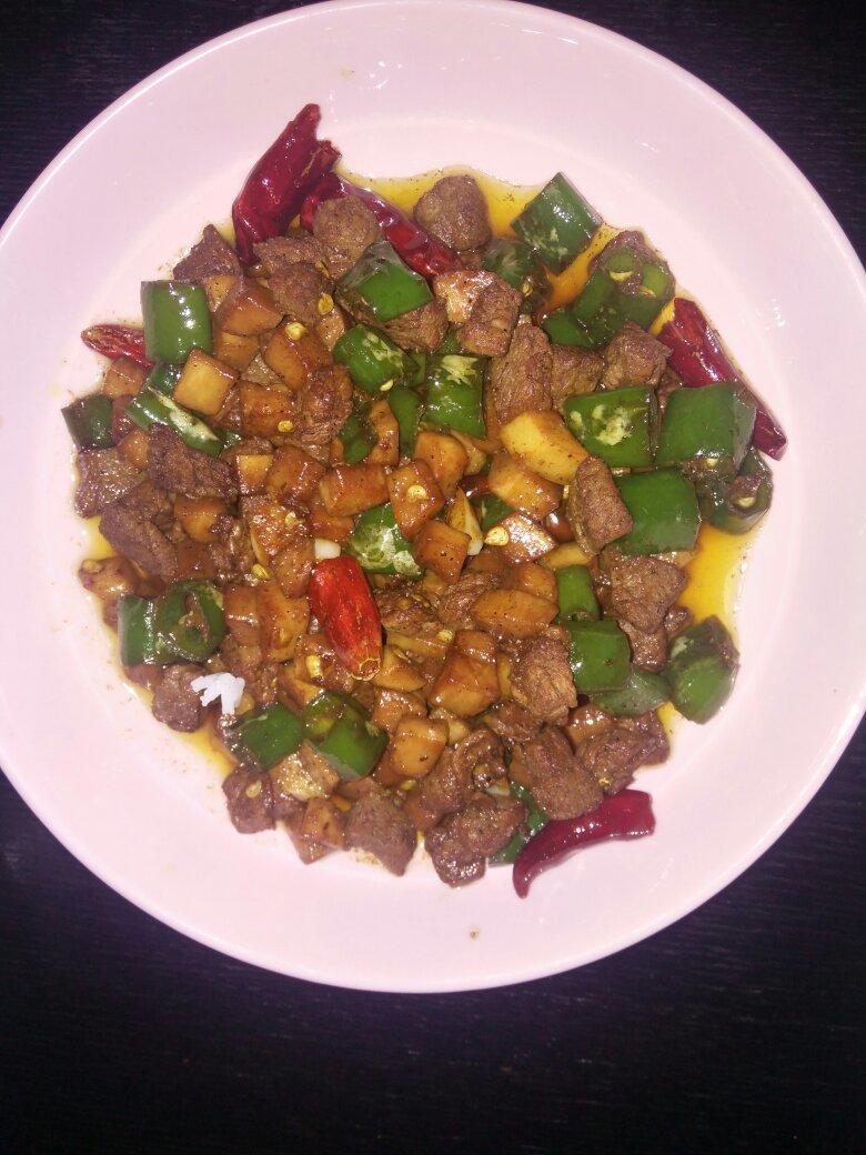 黑椒杏鲍菇牛肉粒