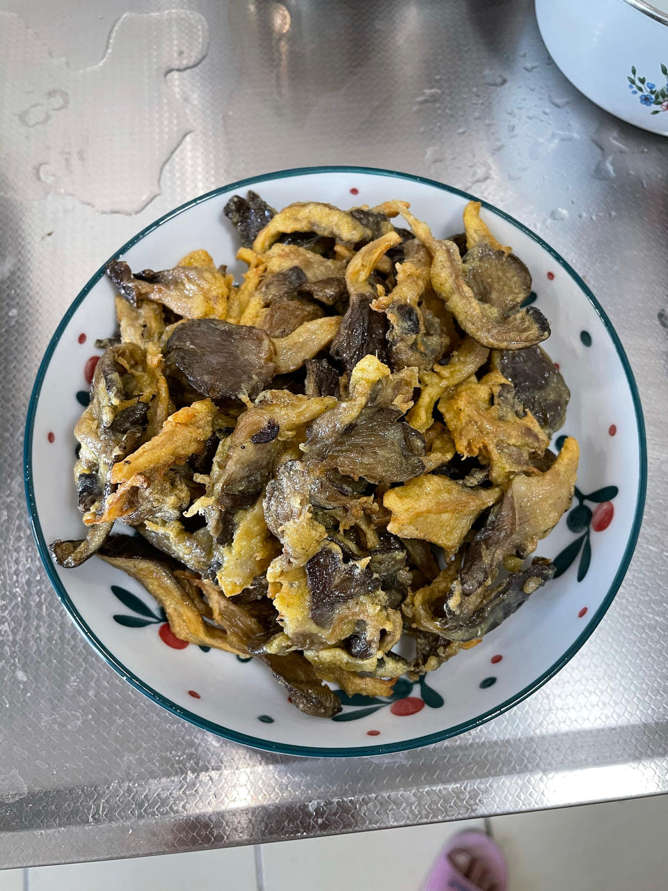 炸平菇（孜然、椒盐味）