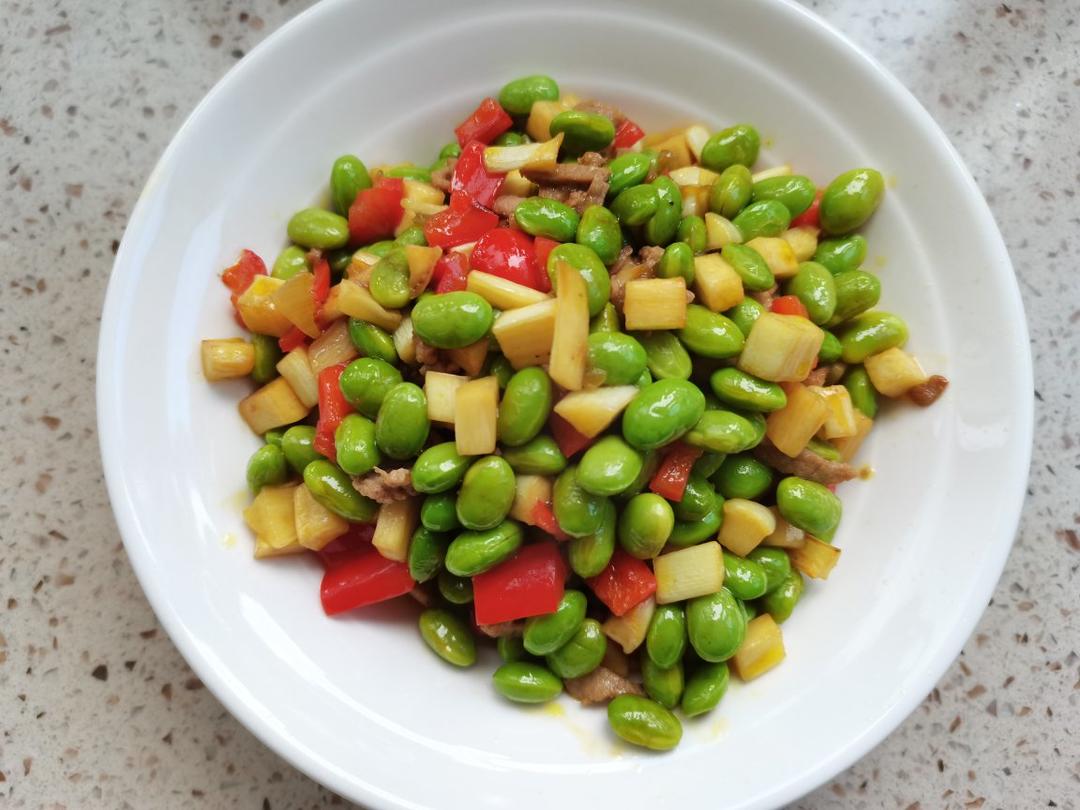 茭白毛豆丁