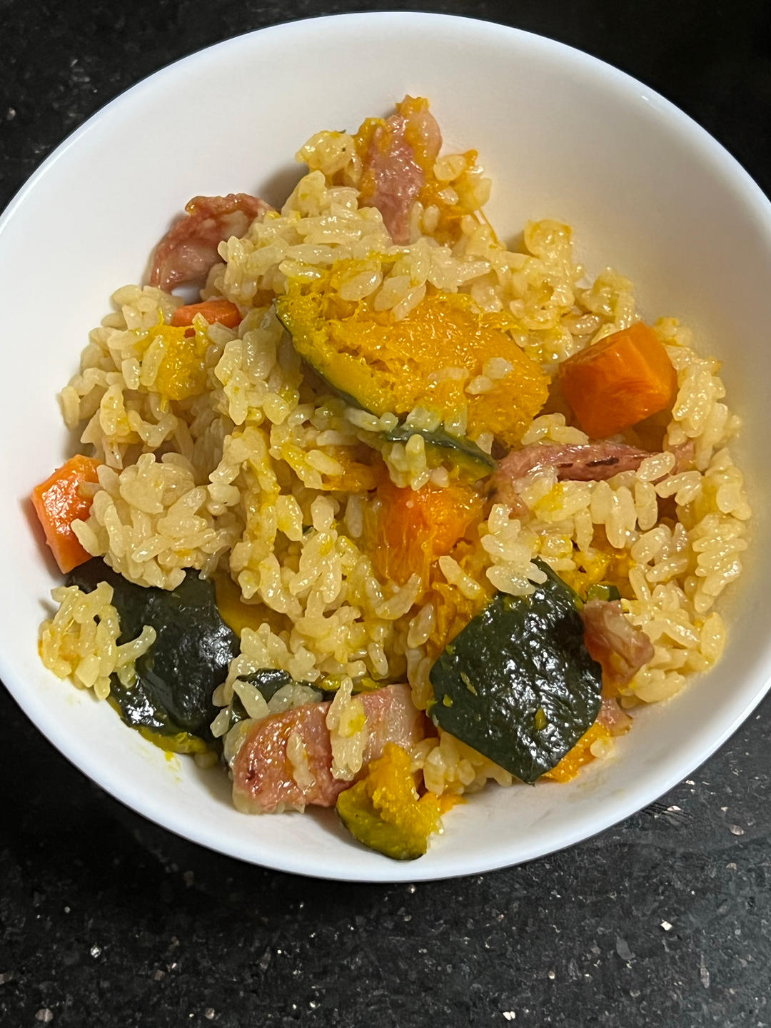 小白也能做的美味南瓜腊肠焖饭