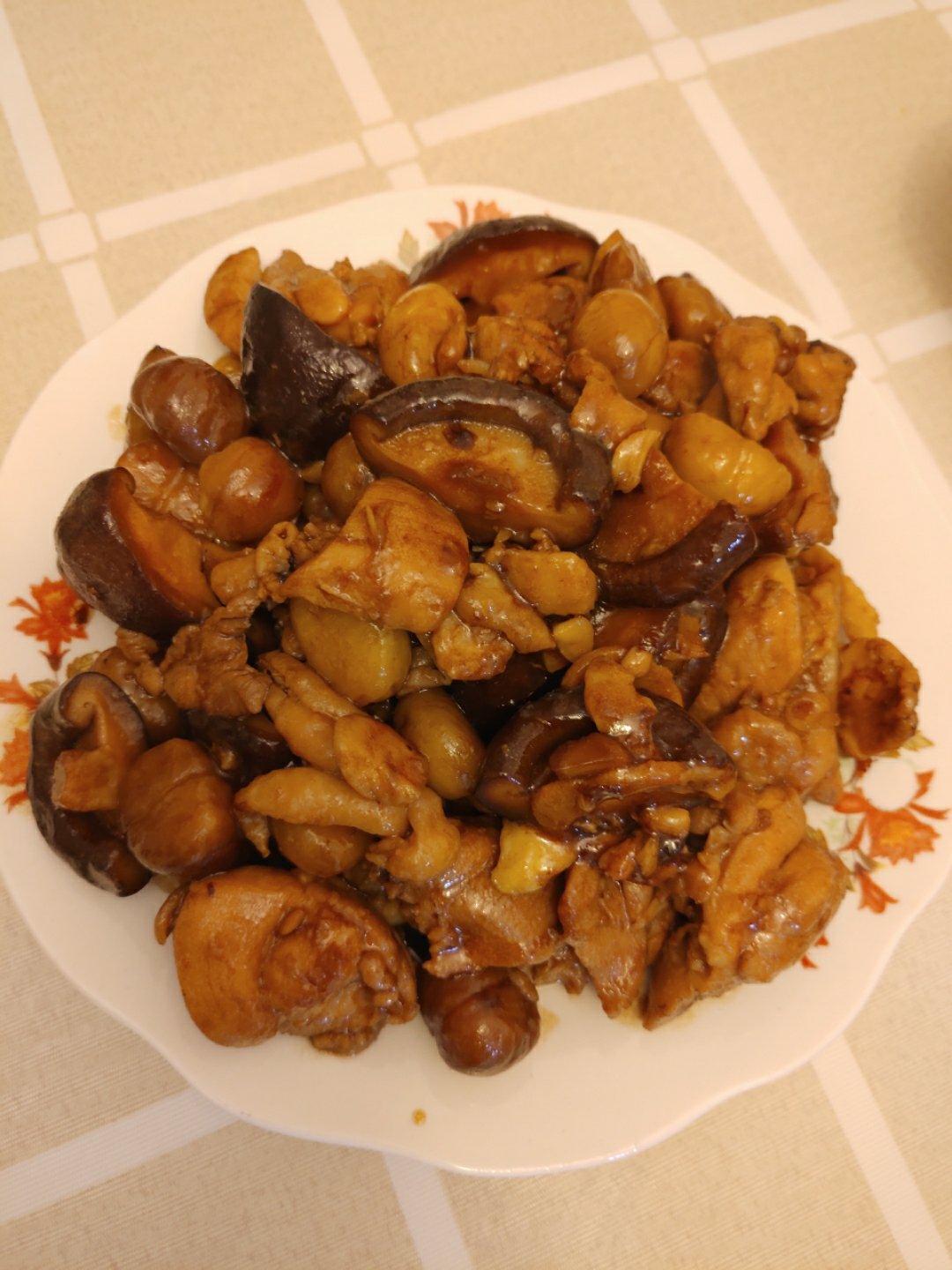 【栗子烧鸡】鸡肉都给你吃，栗子归我~