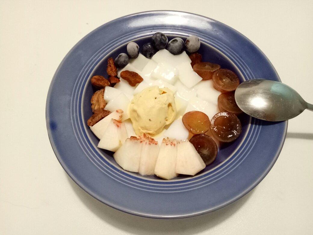 用凉粉做牛奶布丁