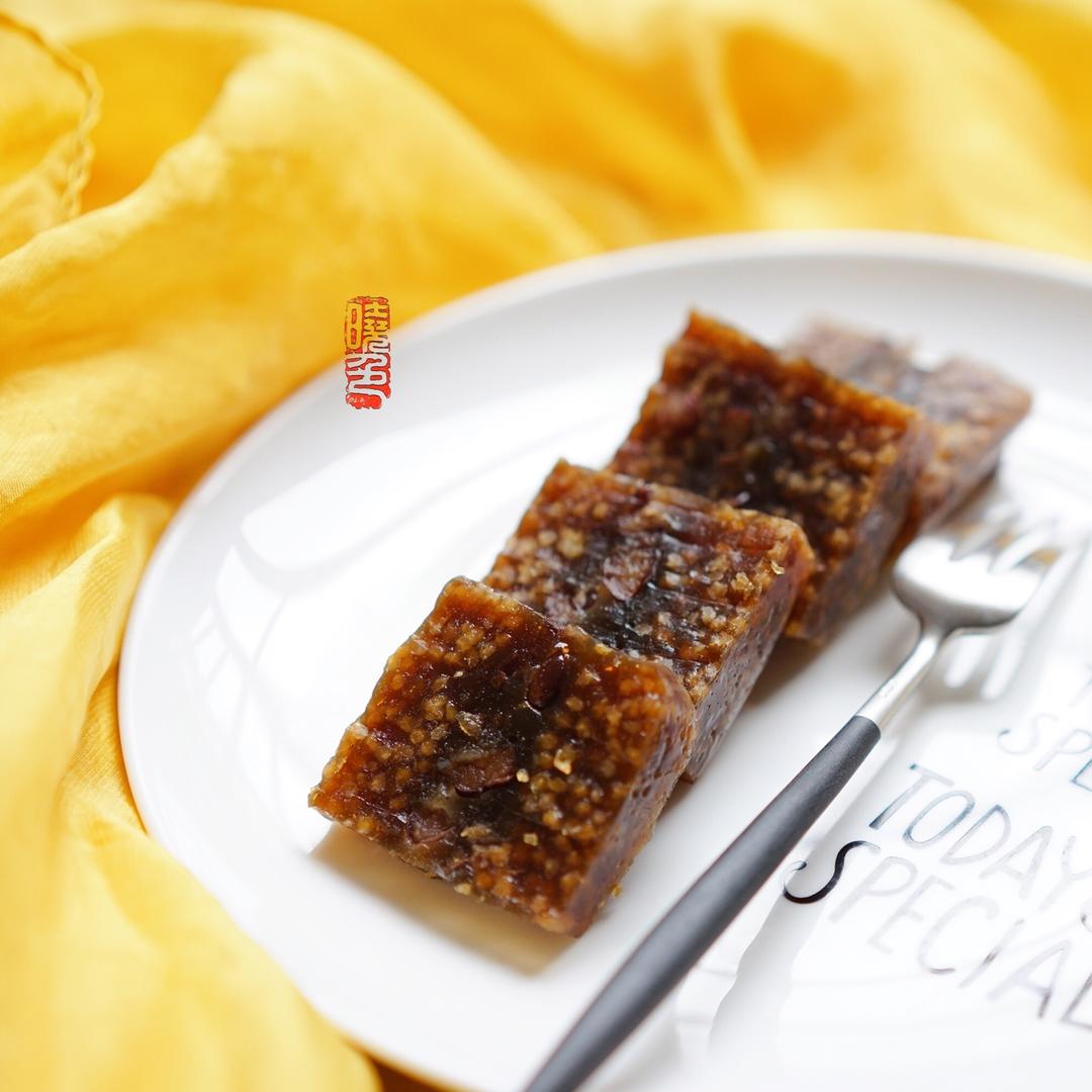 晓色做的红豆小米杂粮糕