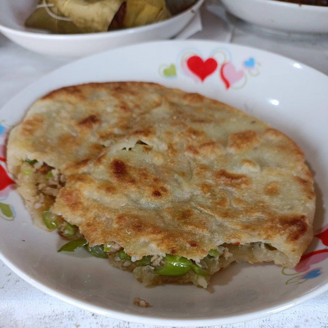 四季豆肉饼