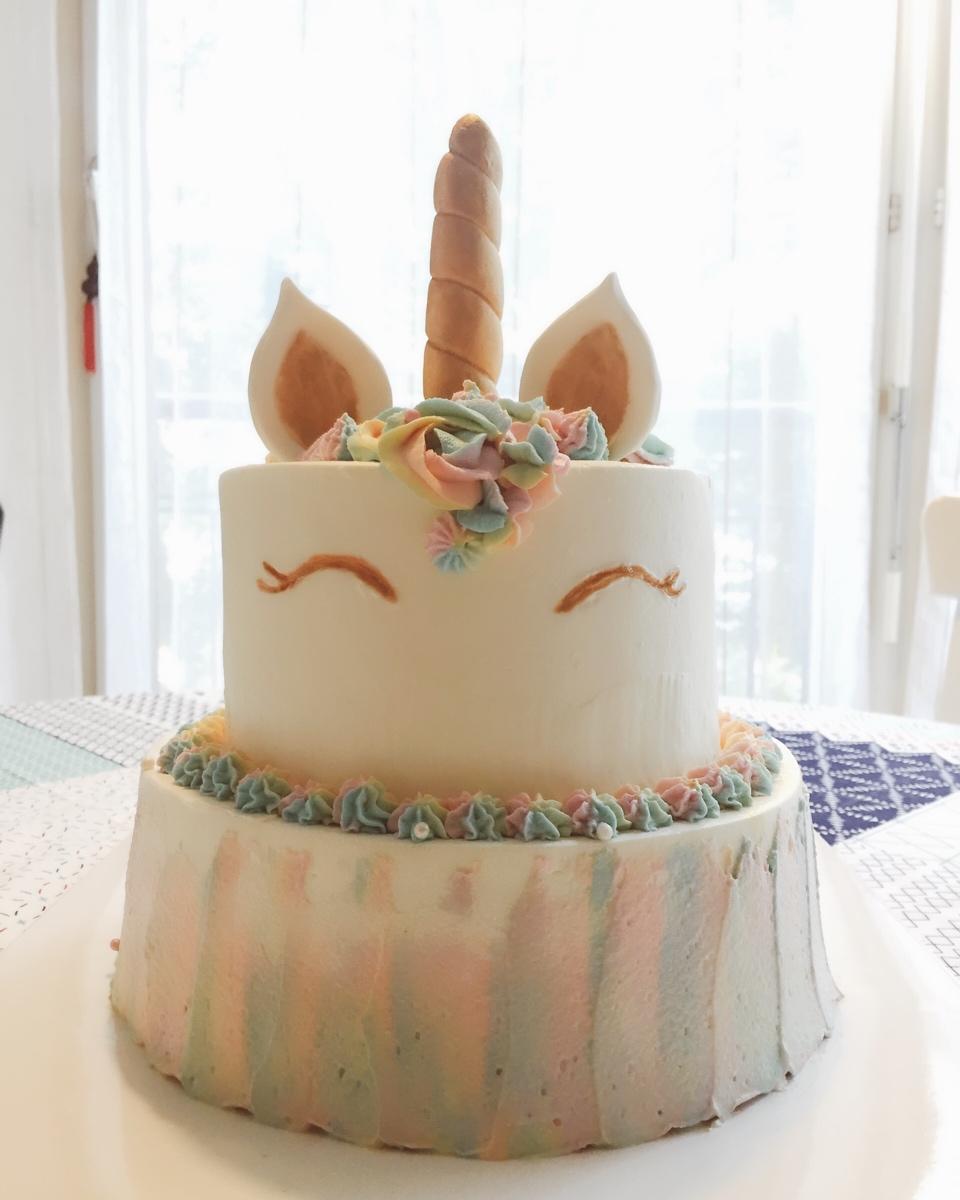 独角兽蛋糕视频 Unicorn cake