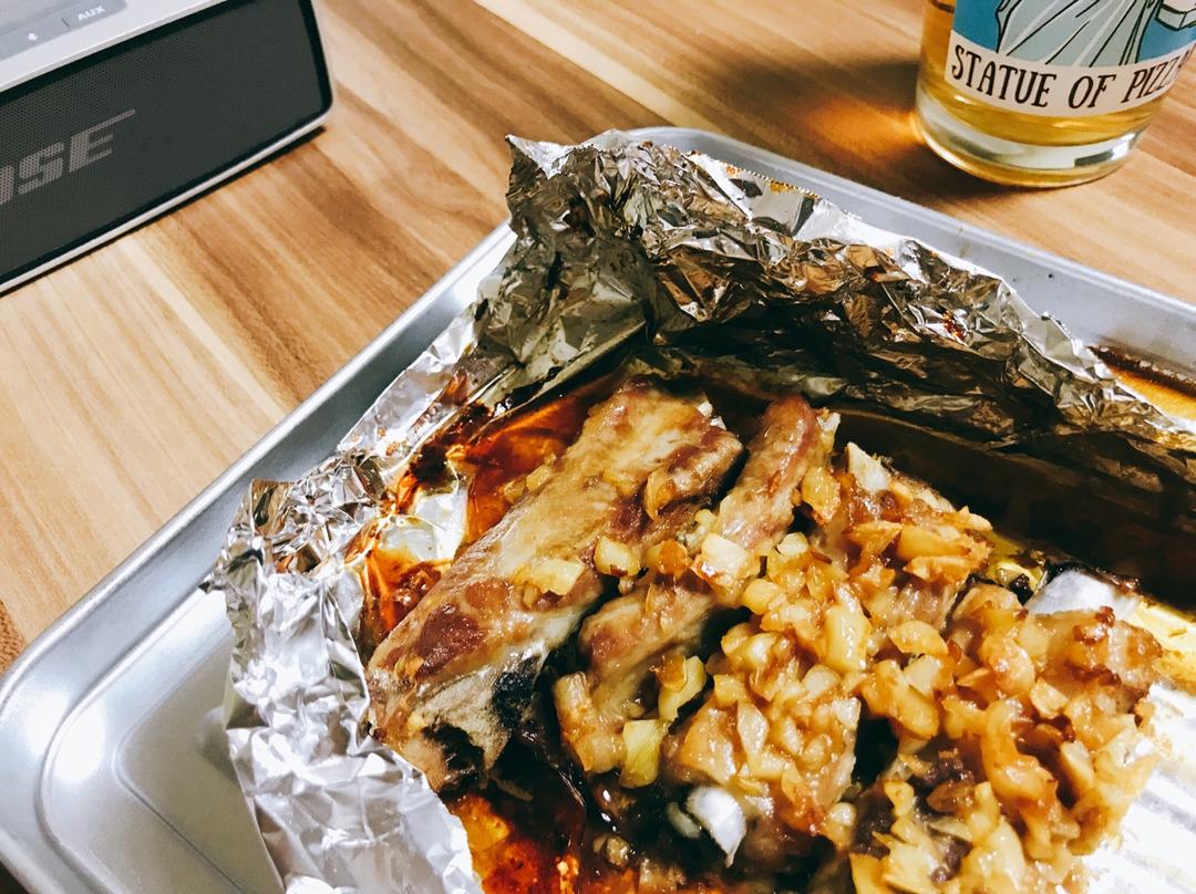 香到骨头里的蒜香排骨（烤箱）