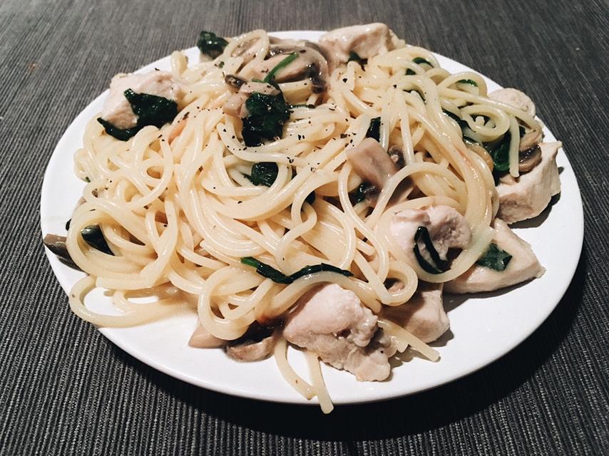 奶油蘑菇意面（简易版）