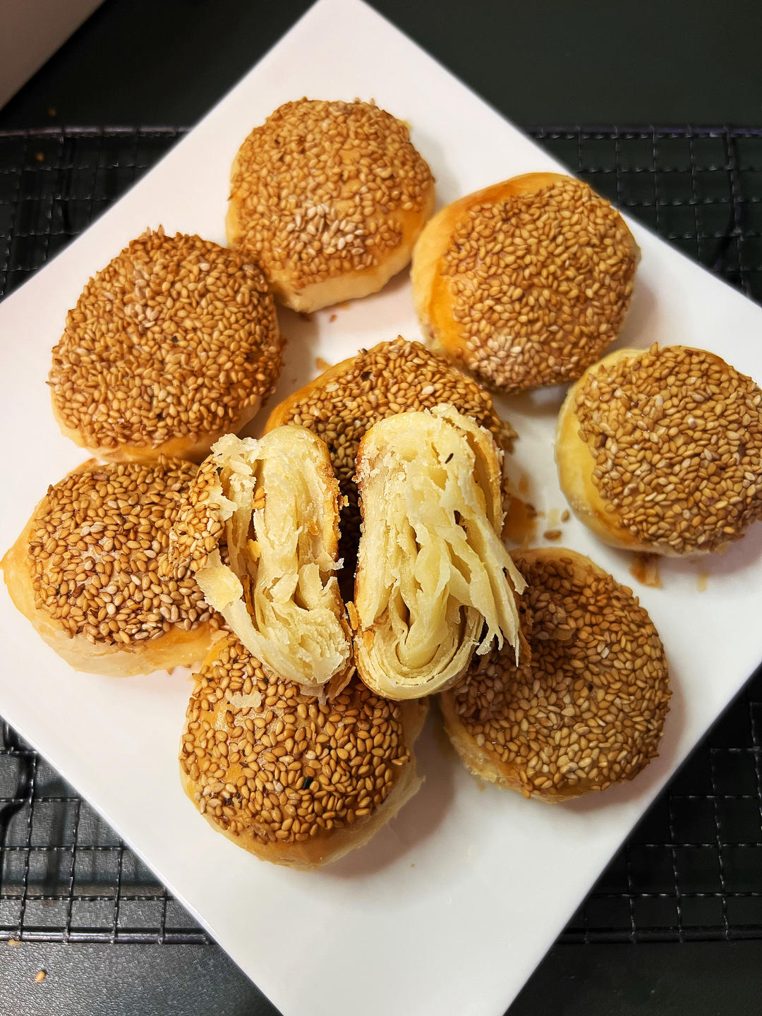 白糖酥皮黄桥烧饼