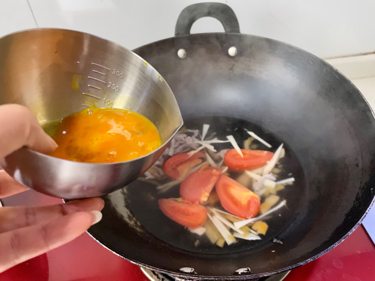美味一碗鲜～番茄鸡蛋汤的做法 步骤9