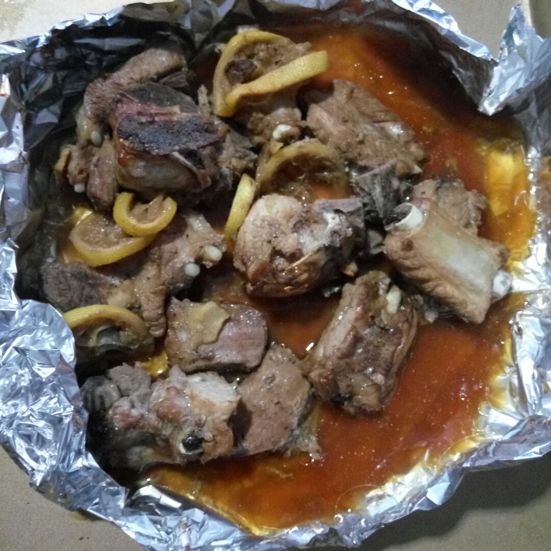 纸包柠香排骨