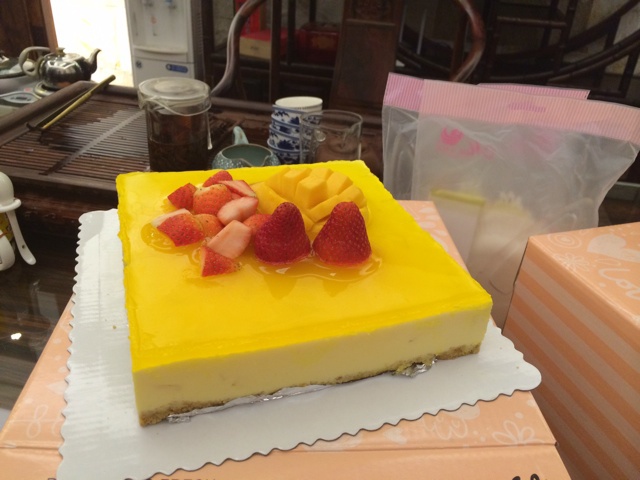 小清新芒果慕斯蛋糕