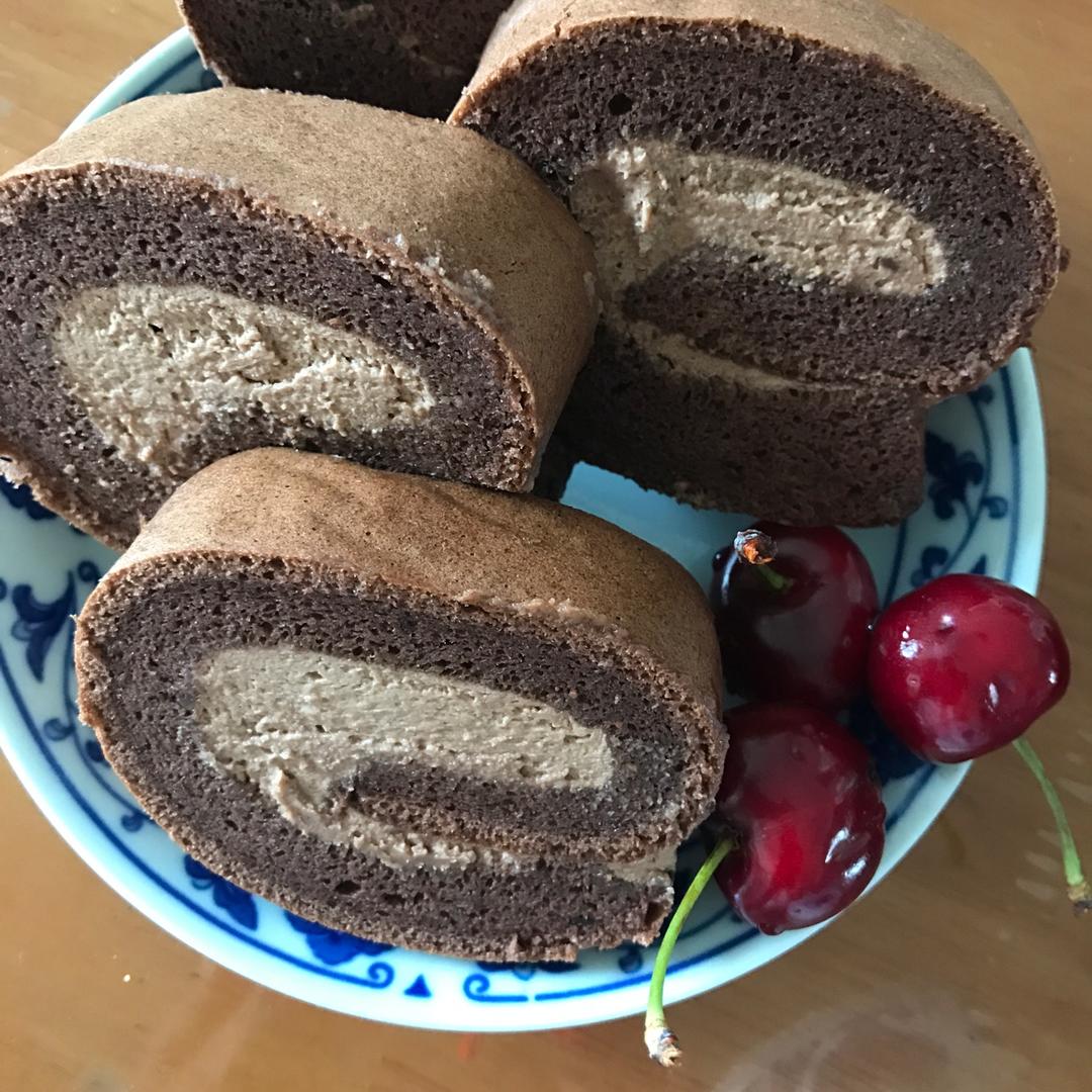 咸摩卡奶油卷/完美毛巾面技巧+回味无穷摩卡配方/烘焙视频蛋糕篇9「中卷」