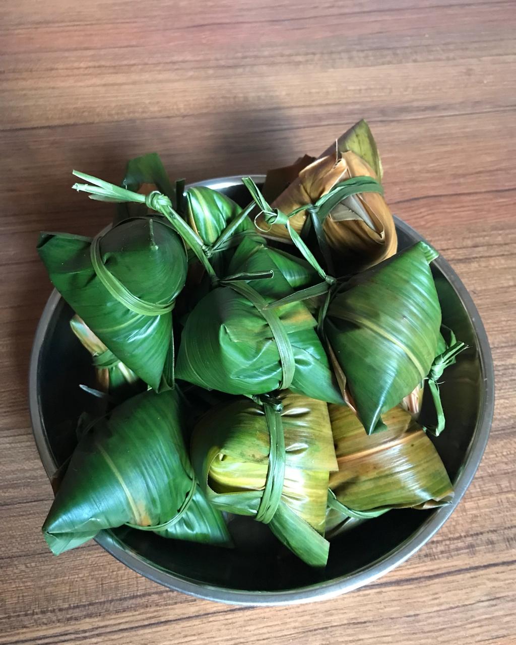 肉粽子及包法视频