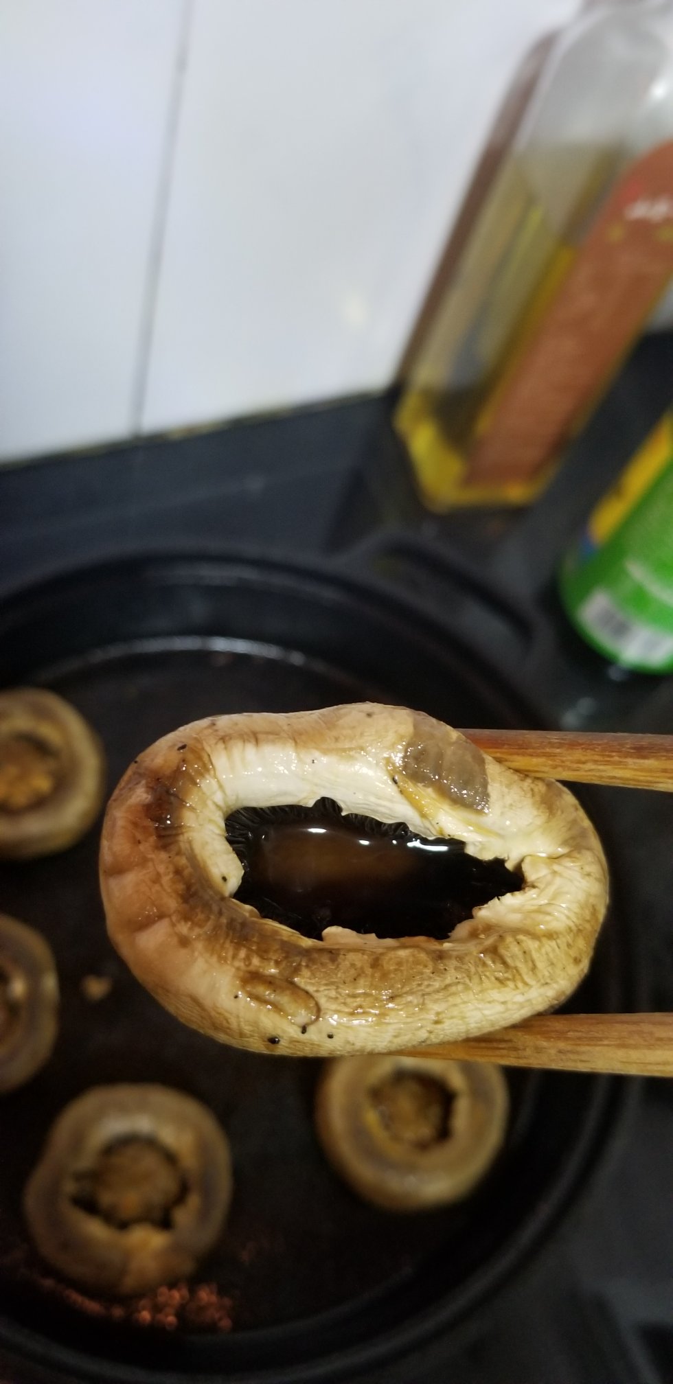 鲍汁烤蘑菇（无油，只加少许盐调味，健康又美味）