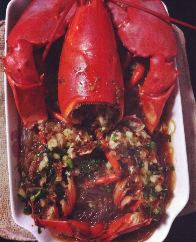 蒜蓉龙虾蒸粉丝