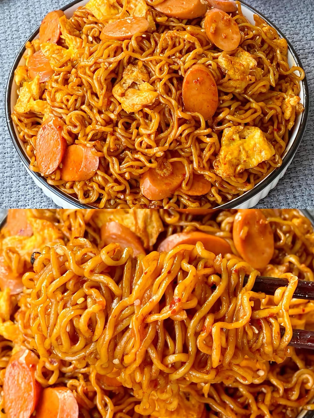 解锁方便面神仙吃法!巨好吃的爆炒方便面~