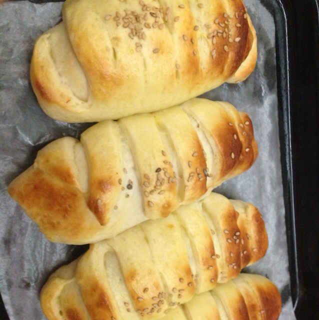 毛毛虫肉松面包