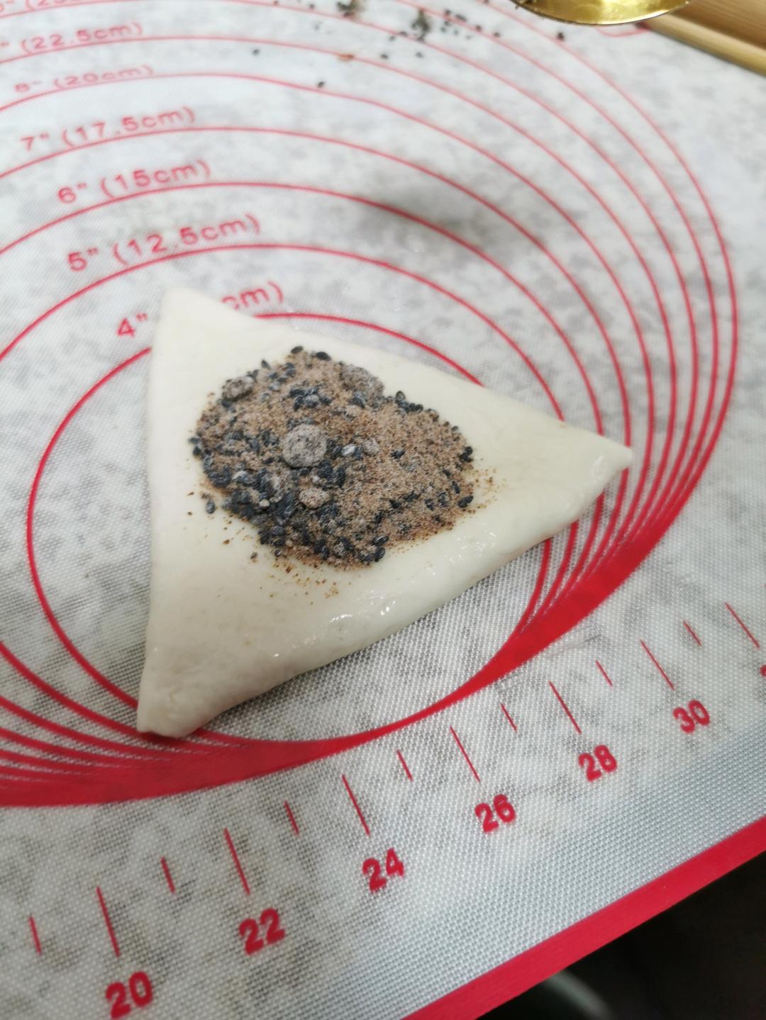 ♨️儿时的糖三角｜一次发酵不漏糖好看又好吃