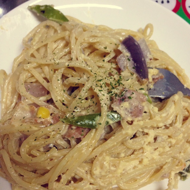 超简单的奶汁培根意面Carbonara