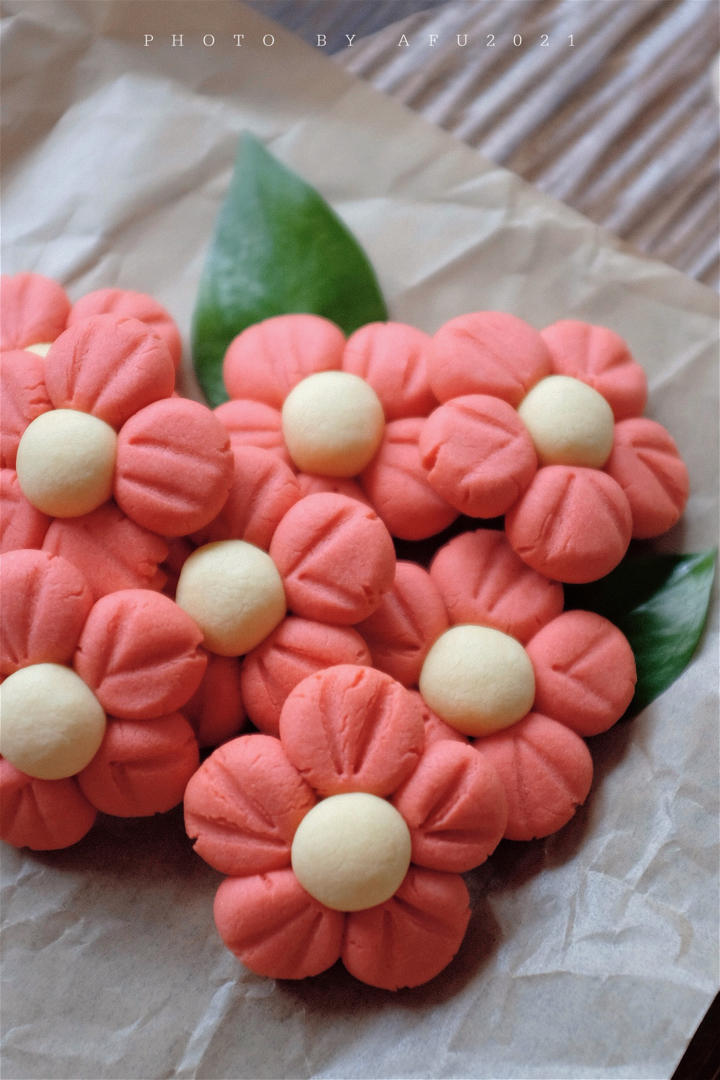 傅大厨学习记做的送你一朵小红花 免模具|零难度花朵饼干