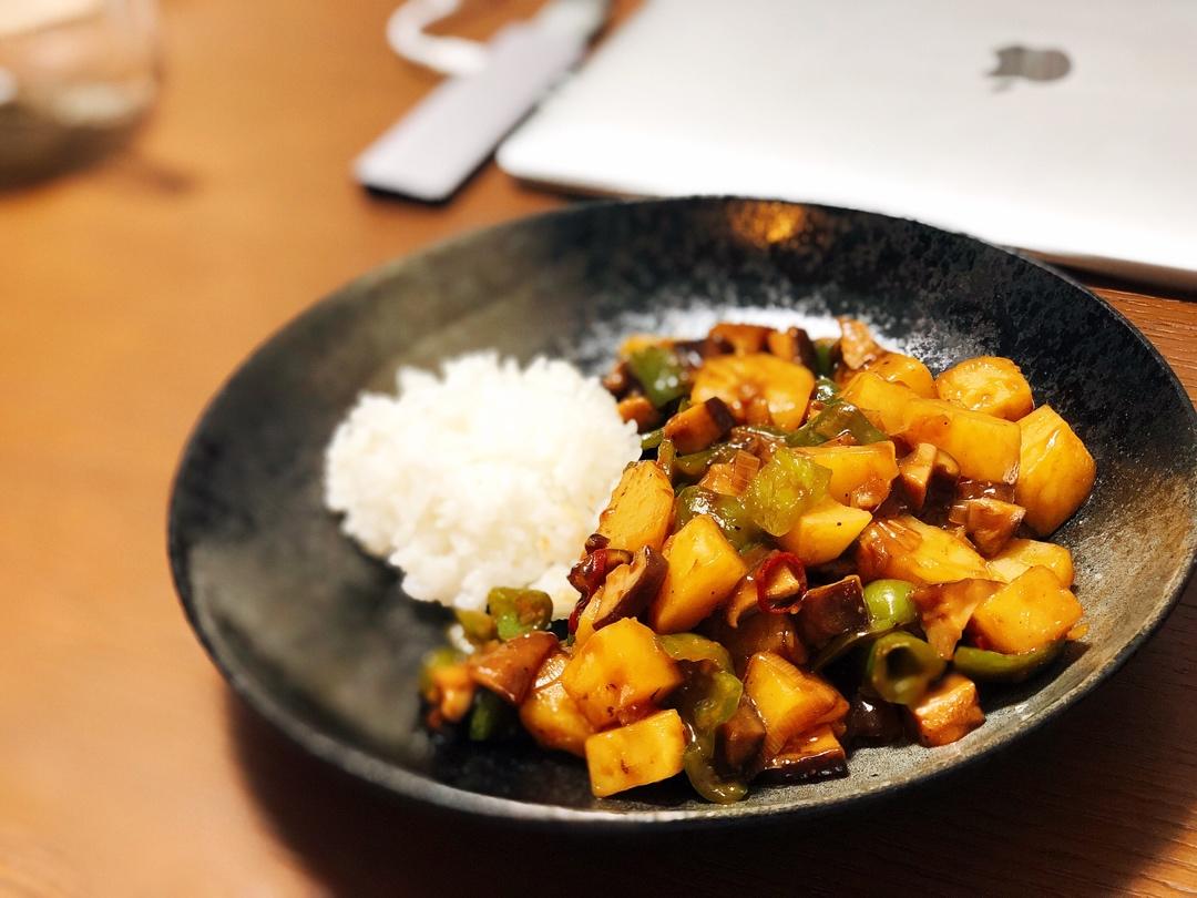㊙️香菇土豆肉沫拌饭❗️比外卖还好吃